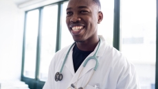 Smiling doctor