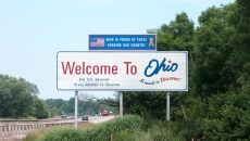 Welcome to Ohio sign