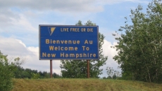 Welcome to New Hampshire sign