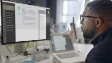patient choosing information on computer screen