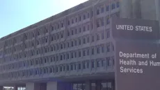 HHS building with signage