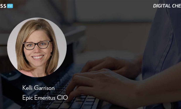 Kelli Garrison Epic Emeritus CIO_Healthcare worker using keyboard Photo by SDI Productions/E+/Getty Images