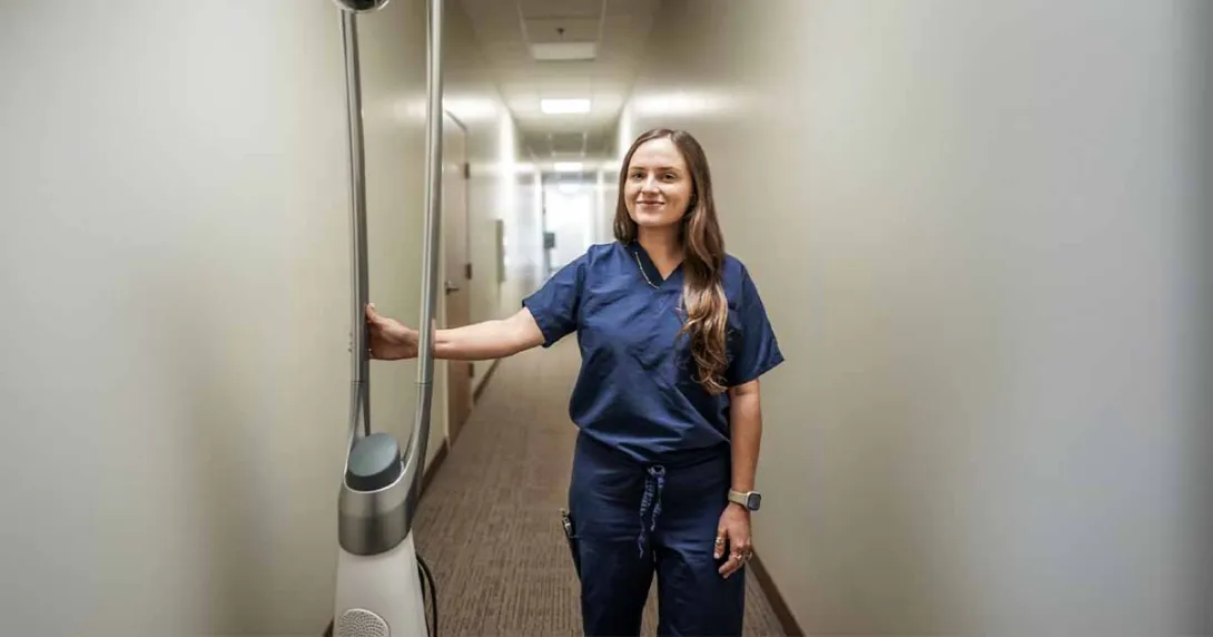 Lauren Tillman, RN, of MUSC Health Solutions, regarding virtual nursing