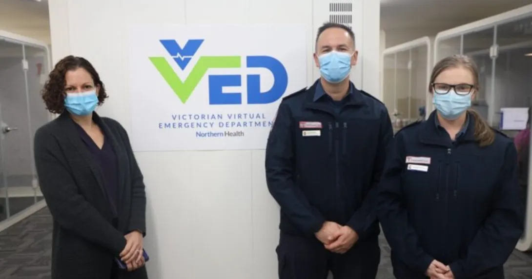 Photo of Victorian Virtual Emergency Department officials