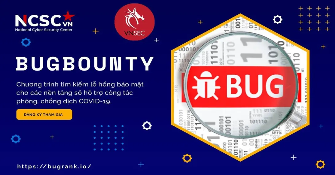 A photo announcing the launch of the BugRank bug bounty platform.