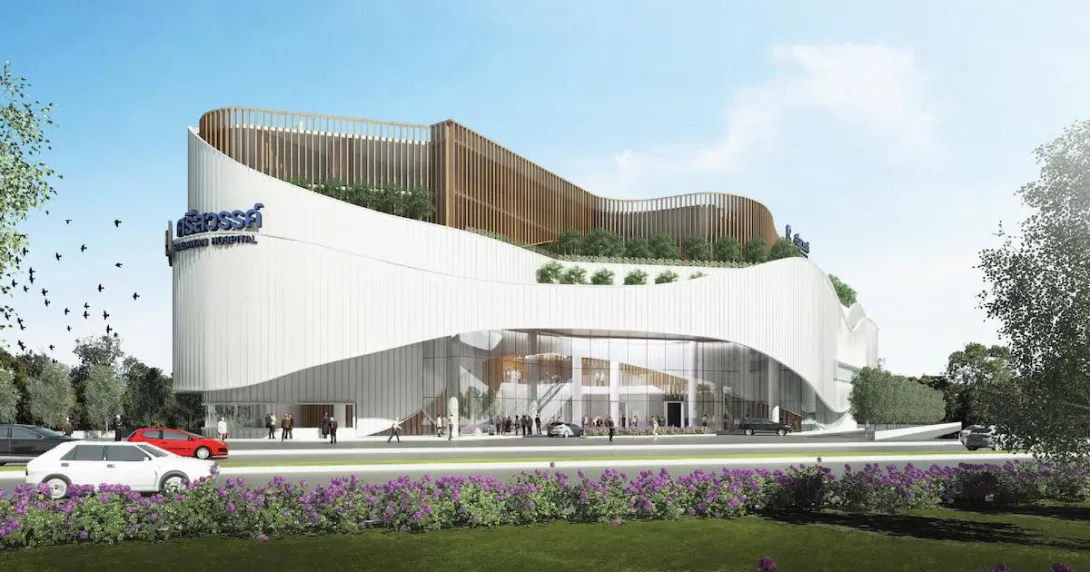 An artist's impression of the upcoming Srisawan Hospital Bangkok