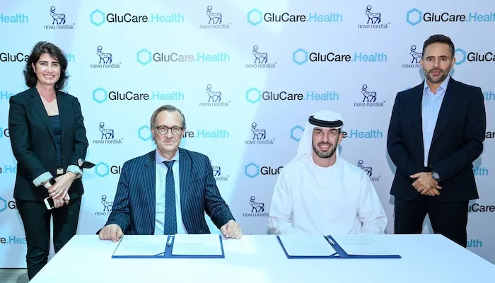 In partnership with Novo Nordisk, the Dubai-based healthtech startup promises to cover all or a portion of the cost of care should a participant not lose at least 10% of their body weight by the end of the programme. Novo Nordisk, Glucare