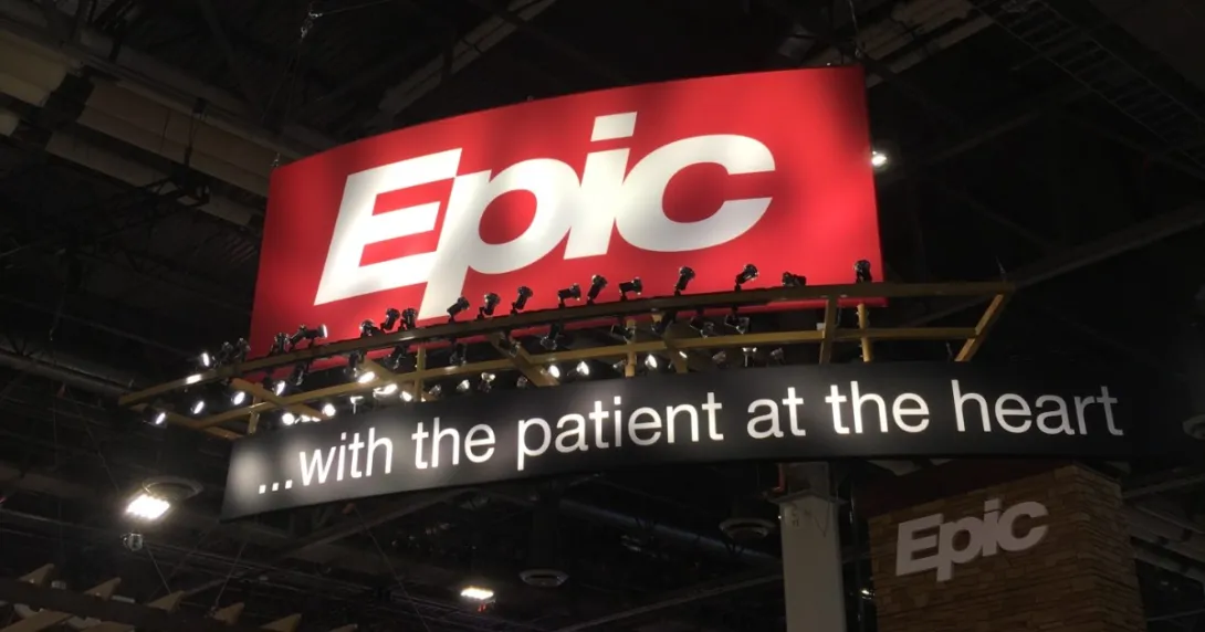 The Epic banner at HIMSS21