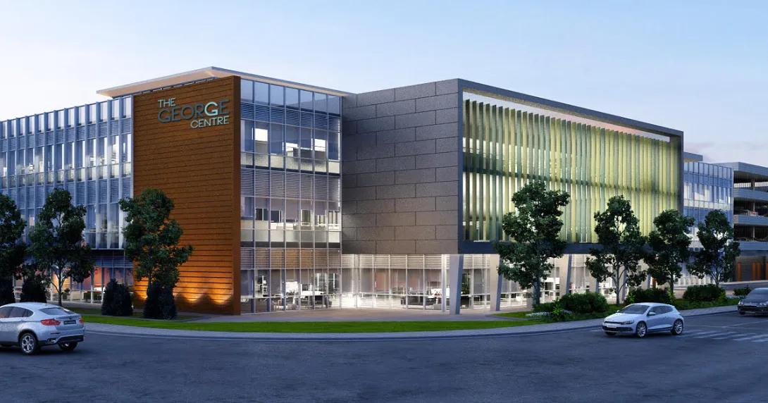 An artist's sketch of the soon to rise The George Centre by Acurio Health