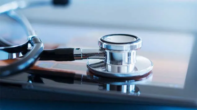 Stethoscope on table