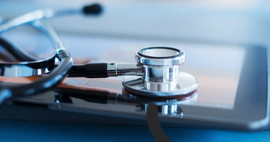 Stethoscope and tablet Stethoscope and tablet