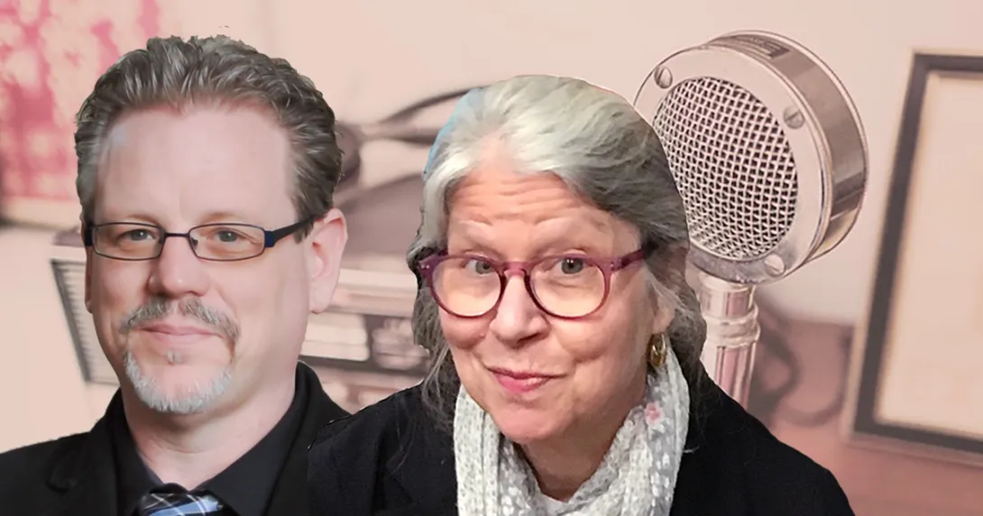Podcast guests Carol Hornbeck and Edwin Shurig