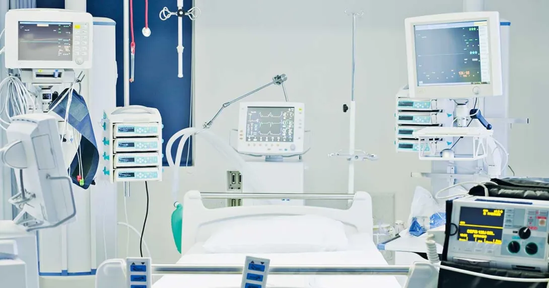 Medical devices in a hospital ICU Medical devices in a hospital ICU