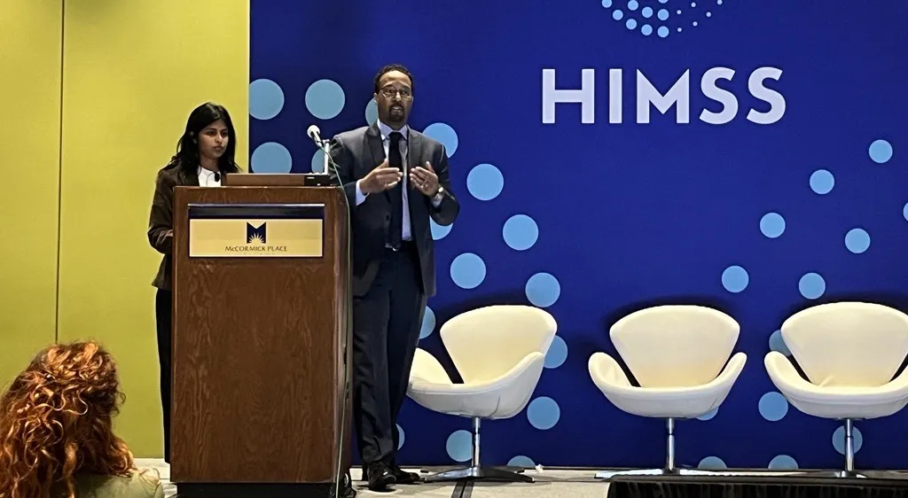 Mount Sinai Health System's Darryl Hollar and Cathleen Mathew Mount Sinai Health System's Darryl Hollar and Cathleen Mathew