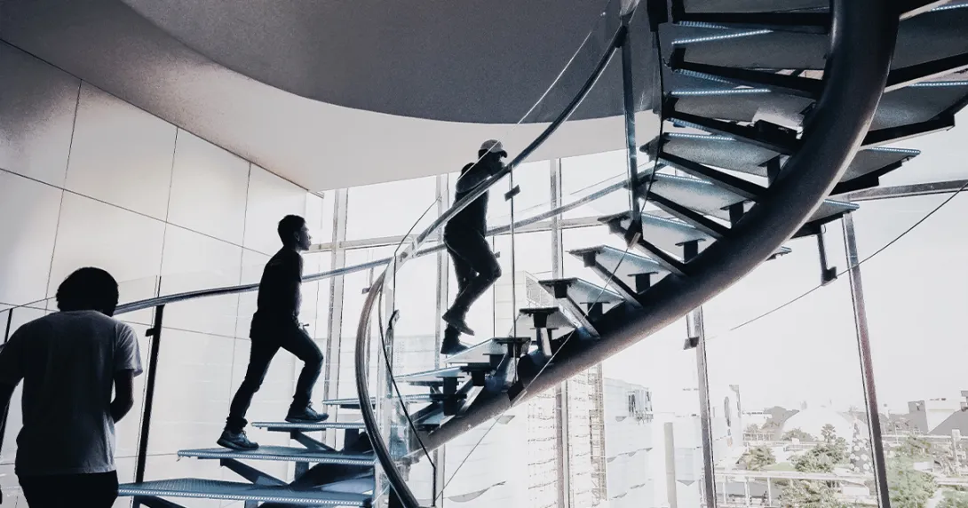 Acending Stairs Lenovo Podcast
