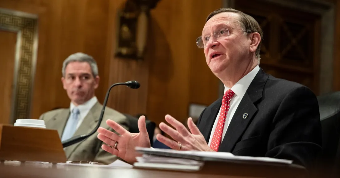 HHS Assistant Secretary for Preparedness and Response Dr. Robert Kadlec at a Senate committee hearing