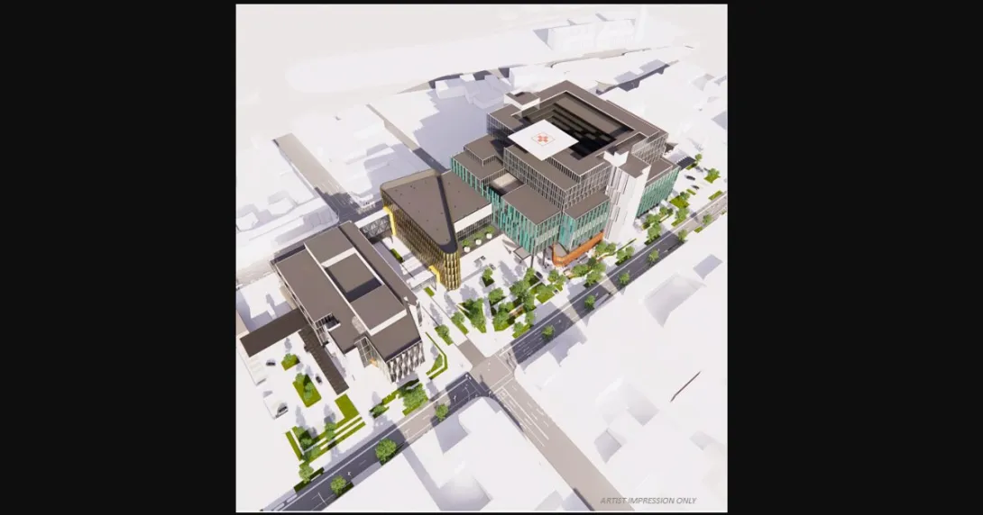 An artist's impression of the new Dunedin Hospital