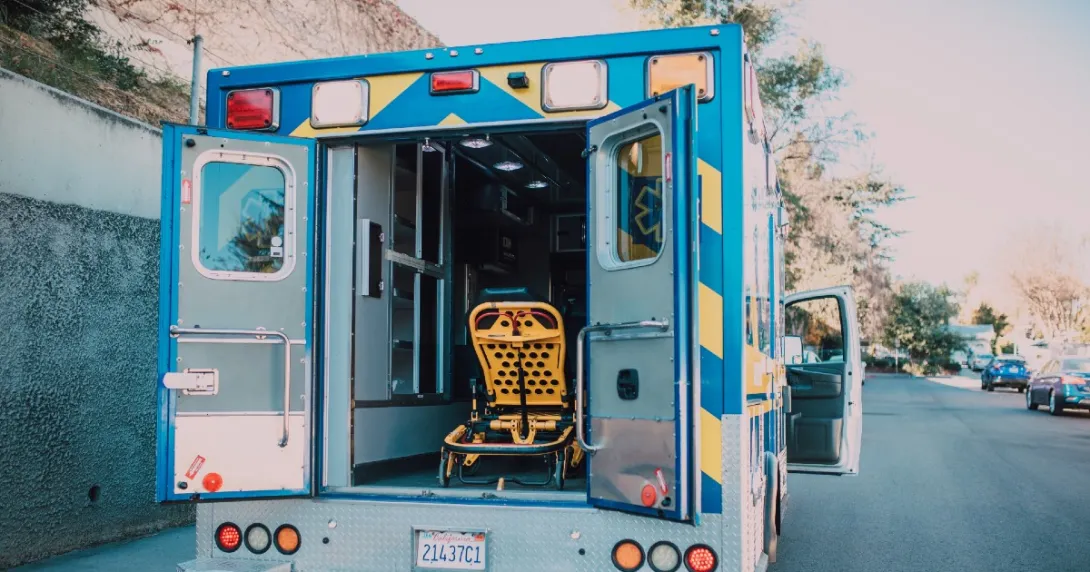 An ambulance
