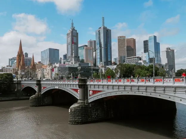 Melbourne skyline.