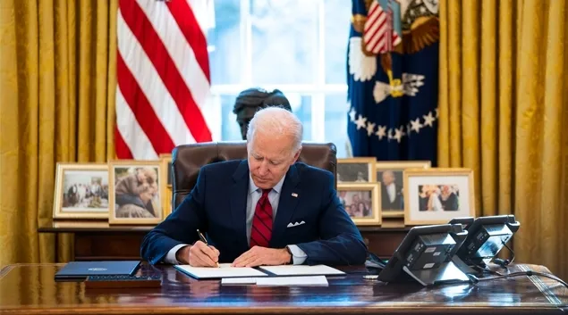 President Biden signing bills