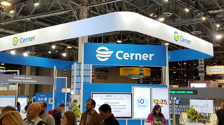 The Cerner booth at HIMSS