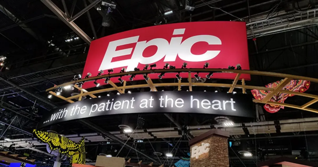 Epic booth at HIMSS global conference Epic booth at HIMSS global conference
