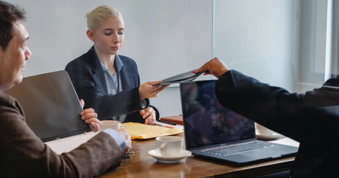 A meeting of business executives