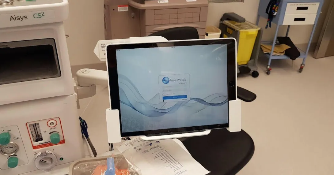 Provation iPro Anaesthesia system as seen in an ICU