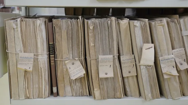 Bundles of paper records