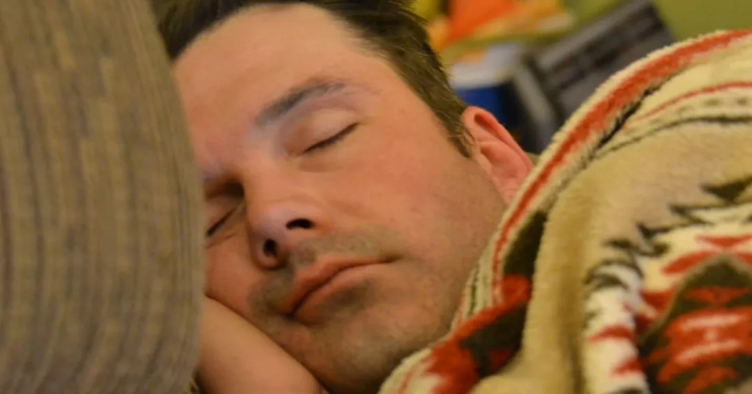 A person sleeping