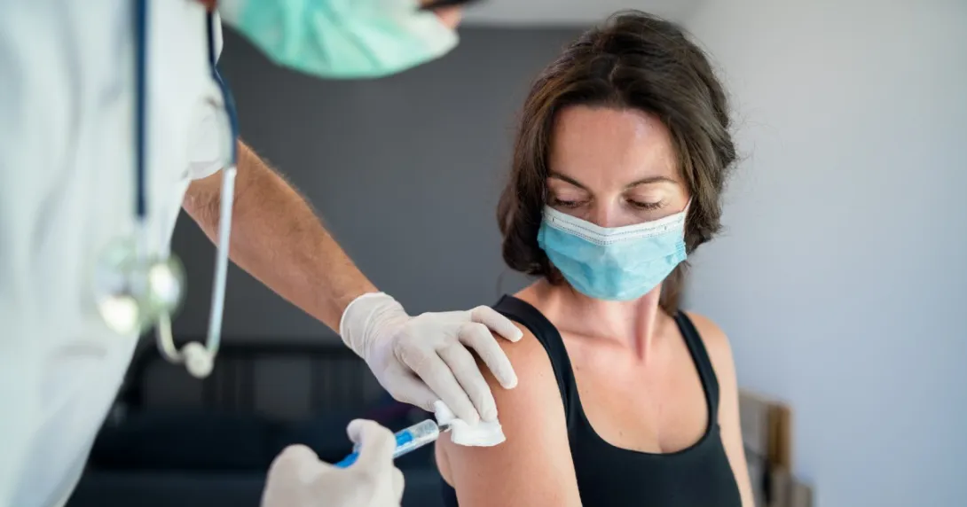 A patient gets a vaccine