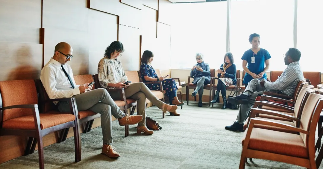 A waiting room