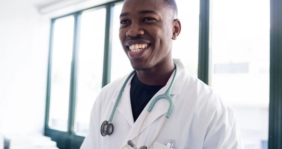 Smiling doctor