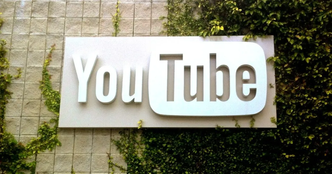 The YouTube sign