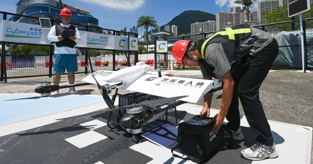 Pilot of SF Express medicine drone delivery in partnership with Hong Kong Hospital Authority