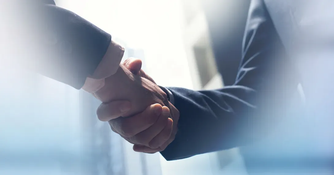 Business handshake