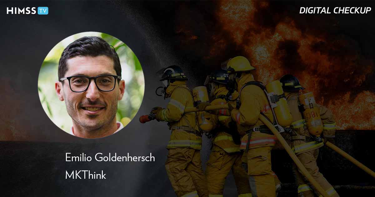 Emilio Goldenhersch at MKThink_Firefighters battle a blaze Photo by  shaunl/E+/Getty Images