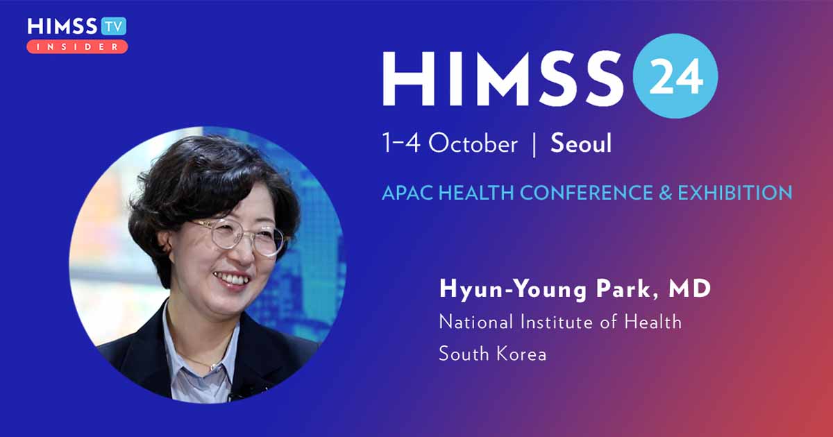 Dr Hyun-Young Park at the South Korea National Institute of Health_HIMSS24 APAC