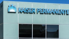 Kaiser Permanente sign and logo on building