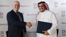 [Left-Right] Tim Kelsey, CEO, Beamtree and Mohanned AlRasheed, CEO, Lean at the signing of the partnership agreement in Riyadh