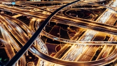 Time lapse photo of highway ramps