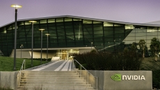 NVIDIA building with logo out front
