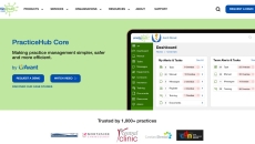 Alt text: A screenshot of PracticeHub Core product webpage