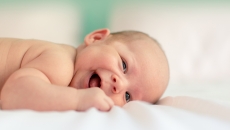 Baby lying down