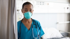 A person in PPE